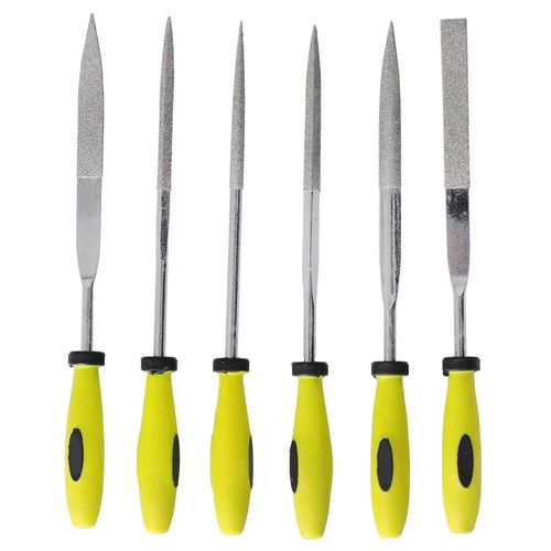 XYONG Jeu de limes a aiguilles, limes plates et demi-rondes, pour modelisme, sculpture sur bois, dents fines, emeri, SIL-1118