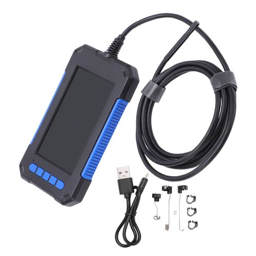 XYONG Endoscope industriel HD P40 5,5 mm avec ecran 4,3 pouces, etanche, pour l'entretien des canalisations electriques, bleu, 2 m