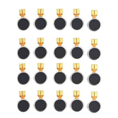 XYONG Lot de 20 mini moteurs vibrants a courant continu, petits boutons plats, pour tablettes et telephones portables