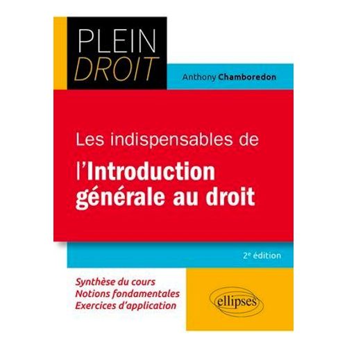 Les Indispensables De L'introduction Générale Au Droit
