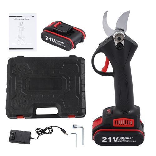 XYONG Secateur electrique rechargeable au lithium, sans fil, pour jardin, coupe de branches, prise AC100-240V US