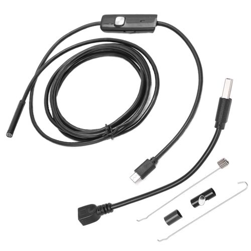 XYONG Camera endoscopique industrielle HD AN97-5.5 avec objectif 5,5 mm, anticorrosion et durable pour la revision industrielle, 1 m