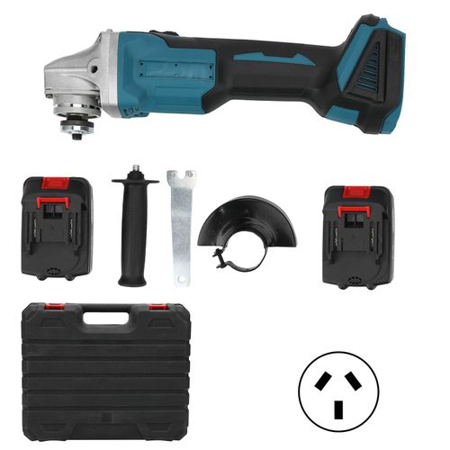 XYONG Meuleuse d'angle electrique sans balais, batterie au lithium rechargeable, polisseuse, prise AC110-240VAU