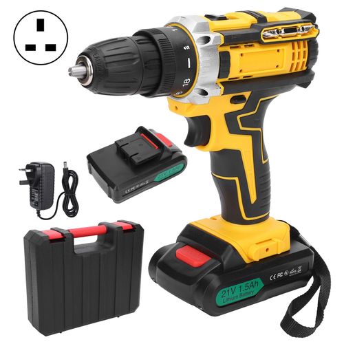 XYONG Perceuse electrique PistolGrip CW et CCW, tournevis a haute torsion, outil de percage AC100-240 V (prise britannique)