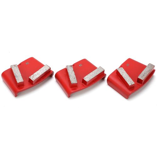 XYONG Lot de 3 blocs de meulage diamantes a longues bandes pour beton et ciment