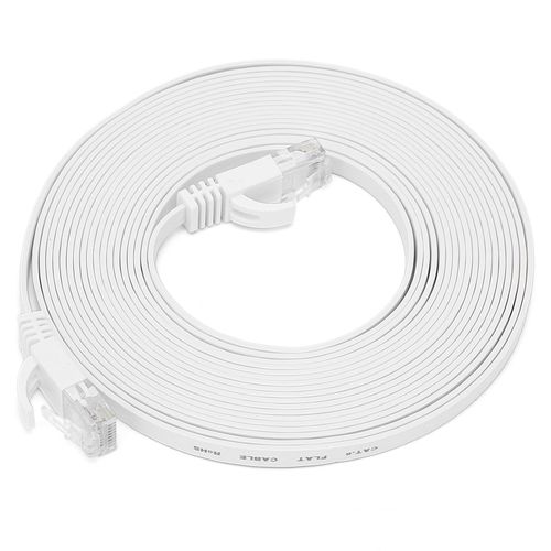 XYONG Cable Ethernet CAT6 Gigabit 8 cours, paire torsadee, cable de raccordement plat en cuivre, 20 metres