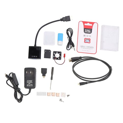 XYONG Kit electronique complet pour Raspberry Pi 4B sans carte mere, prise US AC100-240 V