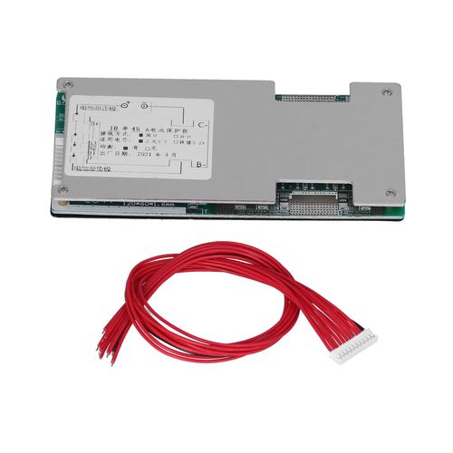 XYONG Carte de chargeur de batterie au lithium 45 A, controleur de charge avec cable de collecte pour protection contre les surcharges et les decharges