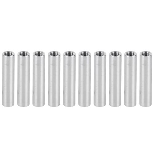 XYONG Lot de 10 entretoises rondes filetees femelles en alliage d'aluminium pour colonne, fixations de support M4 x 0,7 mm, longueur 30 mm