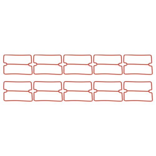 XYONG Lot de 10 joints d'etancheite rectangulaires en caoutchouc, precis, durables, resistants a la chaleur, lisses, sans huile, pour plaque de soupape, 550 W