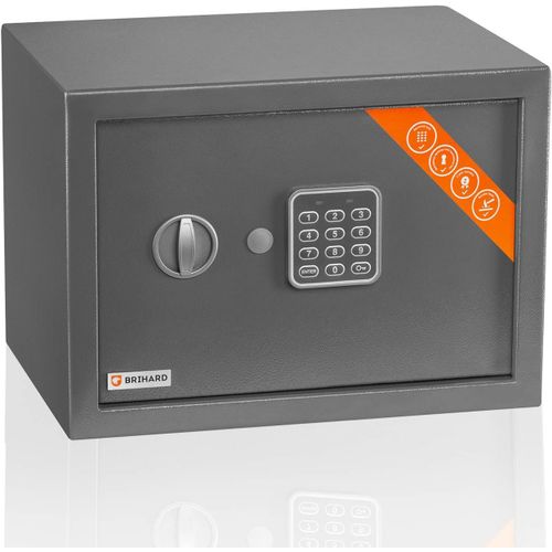 Family Coffre-Fort Électronique 25X35X25Cm - Coffre-Fort Domestique Avec Étagère Amovible Pour Pc, Format A4 - Led Coffre-Fort À Code Numérique[MAT790360]