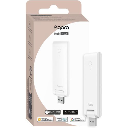 Hub Intelligent M100, Contrôleur Matter, Routeur De Bordure Thread, Hub Zigbee/Thread, Wi-Fi 6, Compatible Avec Alexa, Homekit, Google Home, Ifttt, Home Assistant[MAT790205]