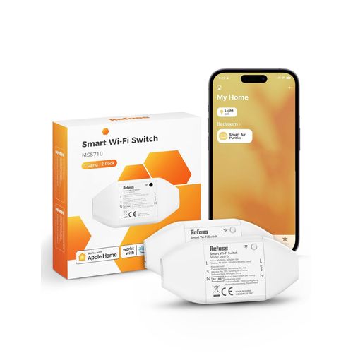 Interrupteur Wifi Intelligent Compatible Avec Homekit, Interrupteur Connecté Pour Siri, Alexa Et Google Home, Diy Commutateur Wifi Avec Contrôle À Distance Et Fonction De Temps, 25[MAT790573]