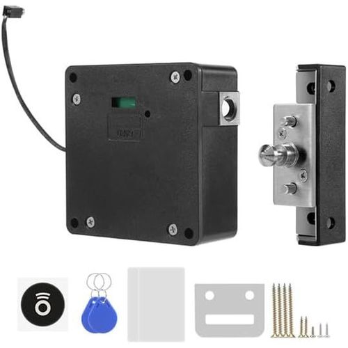 Verrou Électronique Pour Armoire - Verrouillage Rfid - Pour , Le Bureau, Le Tiroir - Pour Porte, Armoire, Placard (Noir)[MAT790696]