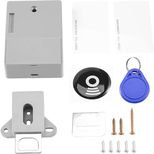 Verrou De Porte Invisible Avec Capteur Intelligent À Ouverture Libre Rfid Pour Armoire À Chaussures Tiroir Serrure Électronique Sombre[MAT790732]