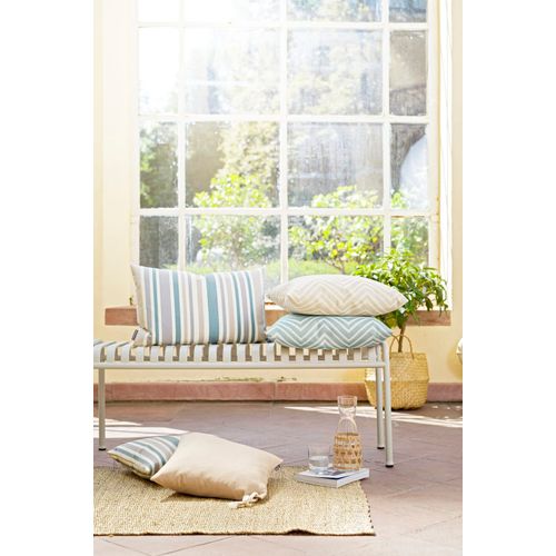 Housses De Coussin Exterieur Avec Corde Beige - Lot De 2 - 50x30
