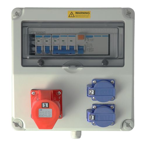 XYONG Boitier de prises industriel etanche mural C16 avec disjoncteur pour distribution electrique