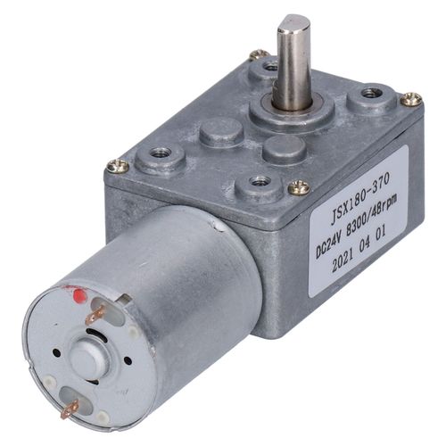 XYONG Moteur a courant continu JSX180-370, reducteur a vis sans fin electrique pour ouvre-portes, treuils miniatures, 24 V CC, 48 tr/min