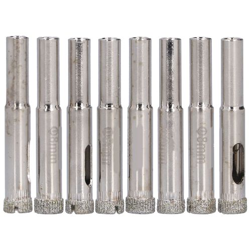 XYONG Lot de 8 scies cloches pour strass, robustes, durables, en acier allie, resistantes a l'usure, permettant de gagner du temps et d'ouvrir efficacement les trous de verre