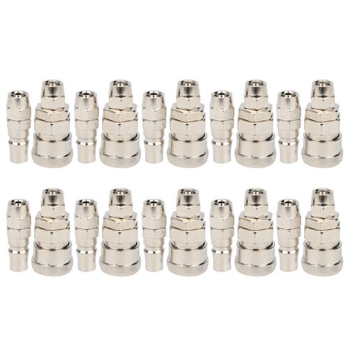 XYONG Kit de 10 raccords pneumatiques a connexion rapide, connecteur de compresseur SP+PP20