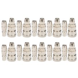 XYONG Kit de 10 raccords pneumatiques a connexion rapide, connecteur de compresseur SP+PP20