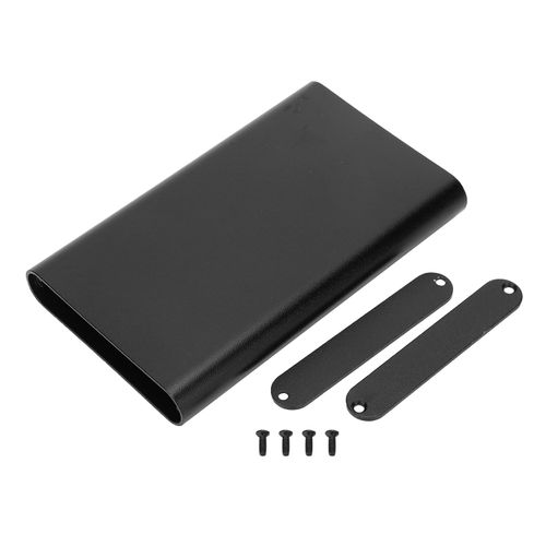 XYONG Boitier etanche en alliage d'aluminium 13 x 61 x 100 mm pour circuit imprime, decodeur GPS, sablage, oxydation, noir