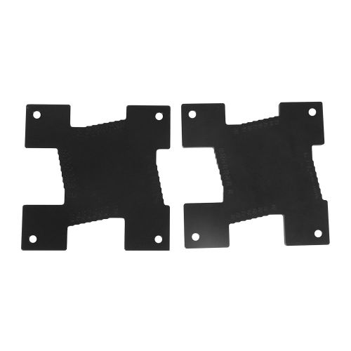 XYONG Lot de 2 jauges de profondeur de table de toupie, noires, pour le travail du bois, regle de mesure de la hauteur