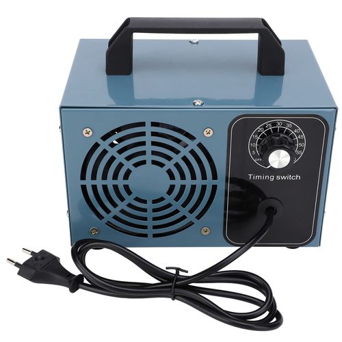 XYONG Generateur d'ozone, petit purificateur d'air portable, purificateur d'air d'interieur, bleu, avec minuterie, prise UE 220 V, 5 g/h