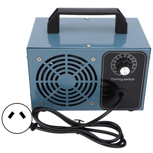 XYONG Generateur d'ozone, petit purificateur d'air portable, purificateur d'air d'interieur, bleu, avec minuterie, prise AU 220 V, 5 g/h