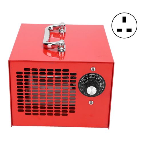 XYONG Generateur d'ozone, purificateur d'air portable, version puissante, rouge, avec minuterie, prise britannique 220 V, 10 g/h