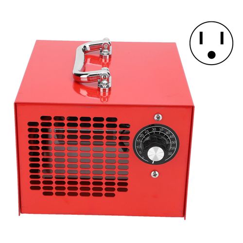XYONG Generateur d'ozone, purificateur d'air portable, version puissante, rouge, avec minuterie, prise US 110 V, 5 g/h