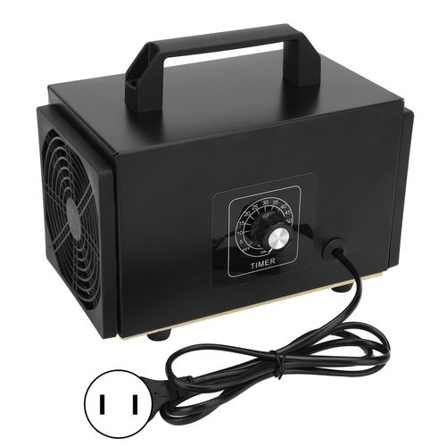 XYONG Generateur d'ozone, purificateur d'air portable, noir, avec minuterie, accessoires industriels, prise US 110 V, 20 g/h