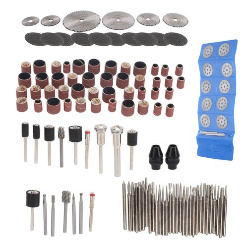 XYONG Kit de 121 accessoires pour ponceuse electrique, petite lame de scie circulaire en acier rapide, papier de verre