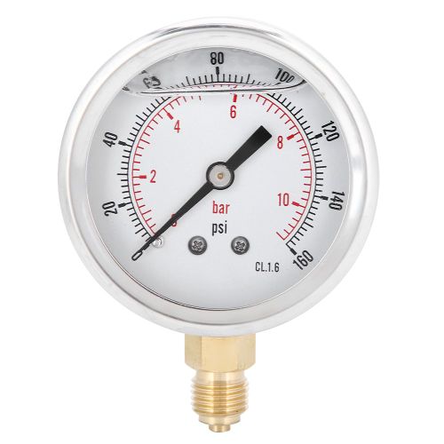 XYONG Manometre radial TS-PGG604-10 bar 1/4 BSP Y60 pour mesure de pression domestique