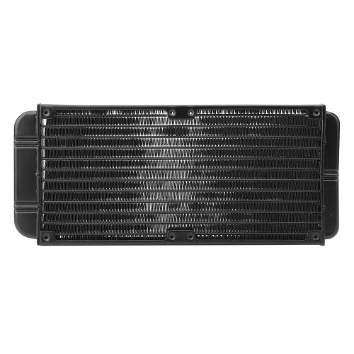 XYONG Radiateur de refroidissement a eau pour ordinateur, processeur, carte graphique, dissipateur thermique en aluminium PL2120A