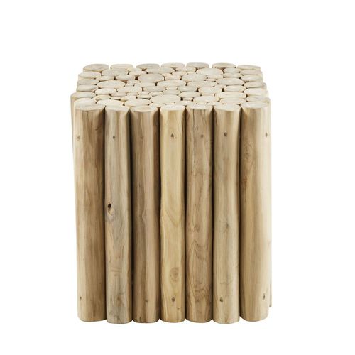 Bout De Canapé Rondins En Bois De Peuplier