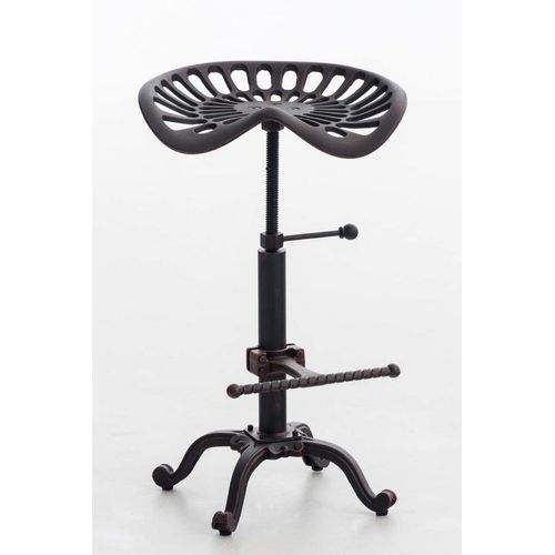 Tabouret De Bar Industriel Réglable En Métal Bronze