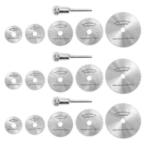 XYONG Lot de 3 lames de scie pour meuleuse electrique, disque de coupe pour le travail du bois en acier rapide