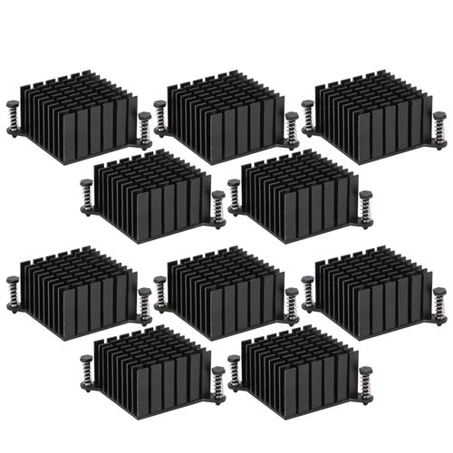 XYONG Lot de 10 radiateurs compacts en aluminium pour carte mere, systeme de refroidissement pour ordinateur