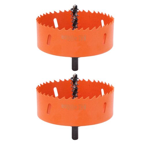 XYONG Lot de 2 lames de scie cloche robustes pour metal, plastique, aluminium, bois, cuivre
