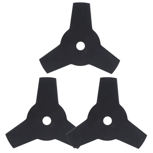 XYONG Lot de 4 lames de debroussailleuse 3T de 10 pouces, accessoire a dents droites pour tondeuse a gazon