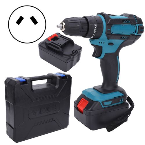 XYONG Perceuse electrique sans balais, tournevis portatif, outil de percage rechargeable au lithium, prise AC110-240VAU