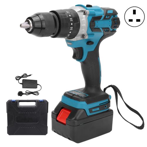 XYONG Tournevis electrique a batterie au lithium, perceuse de qualite industrielle, 13 mm, AC110-240 V (prise britannique)
