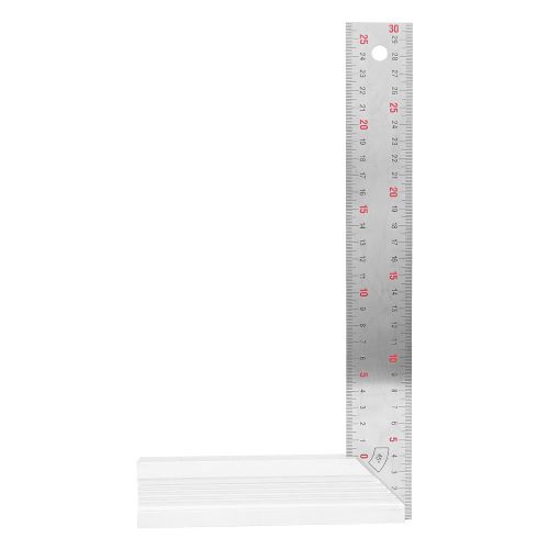 Regle a angle droit en acier inoxydable, equerre a 90 degres, outil de mesure et de dessin pour le travail du bois, 300 mm