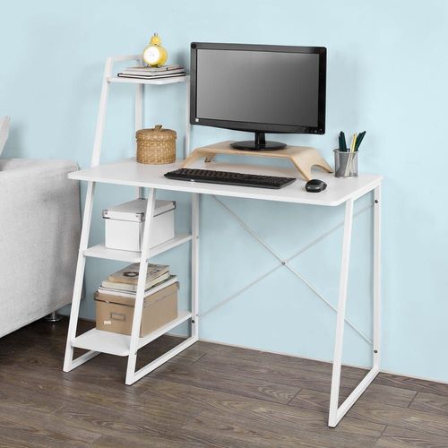 Bureau Informatique En Panneau De Particule Blanc