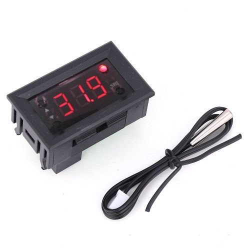 Thermostat numerique W1218, regulateur de temperature, DC 12 V, -20   100 ¡ãC, lumiere rouge, DC 12 V