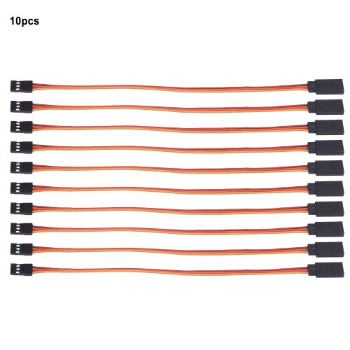 Lot de 10 cables d'extension de servo JR male vers femelle pour RC Futaba 300 mm