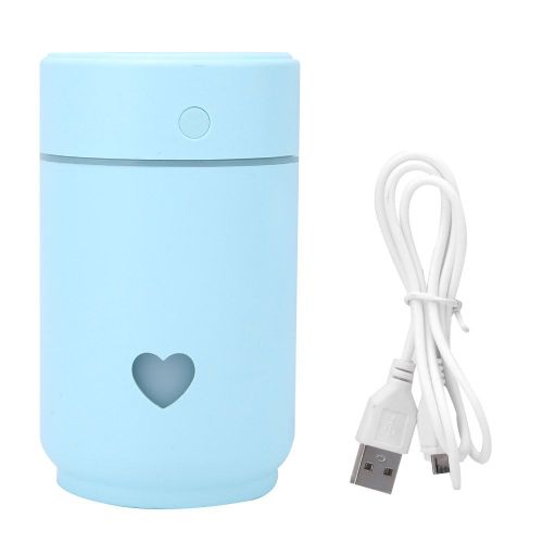 Humidificateur electrique 220 ml DC5 V, humidificateur d'air ultra-silencieux, bleu