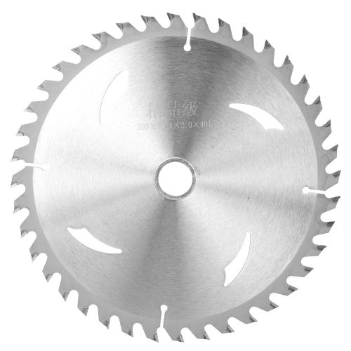 Disque de scie circulaire en carbure cemente pour le travail du bois 200 x 25,4 x 2 mm 40 dents