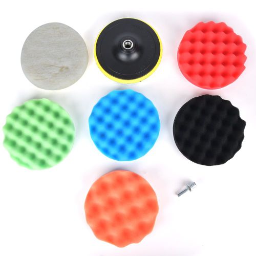Kit de tampons de polissage pour roues, eponge de polissage, mousse de polissage